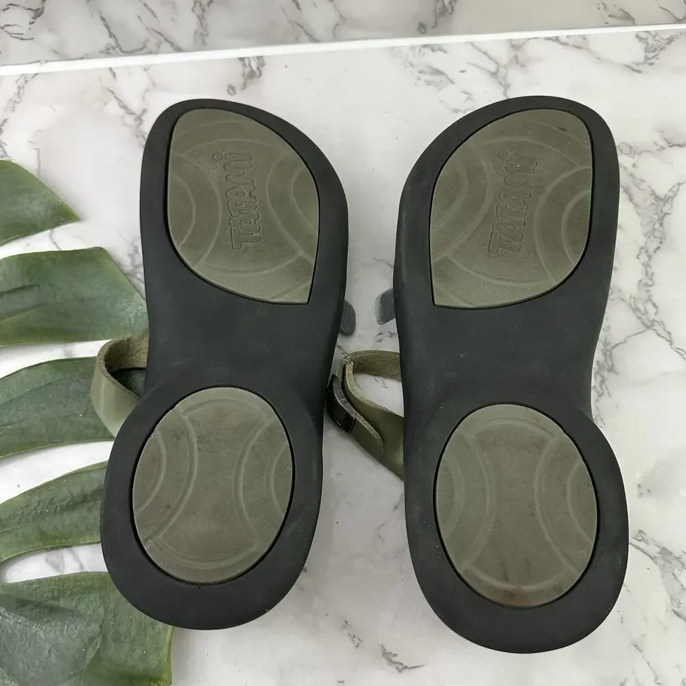 Tatami by Birkenstock Womens Sandals Size 9 Metallic Gold Silver Straps